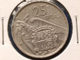 SPANIEN - 25 PESETA 1957*59 - FRANCO - EXZELLENTE MUENZE