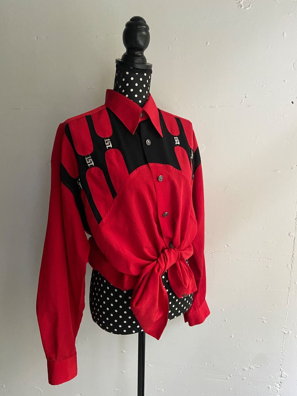Camicie: Original Vintage 80s Oberteil im Versace Stil – Usato da Zürich venduto da Eves.vintage.element 6
