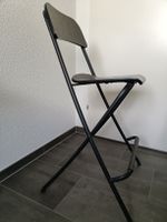 2 Barhocker schwarz, zusammenklappbar