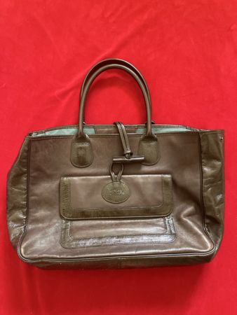 Longchamp Handtasche braun Leder gute Zustand