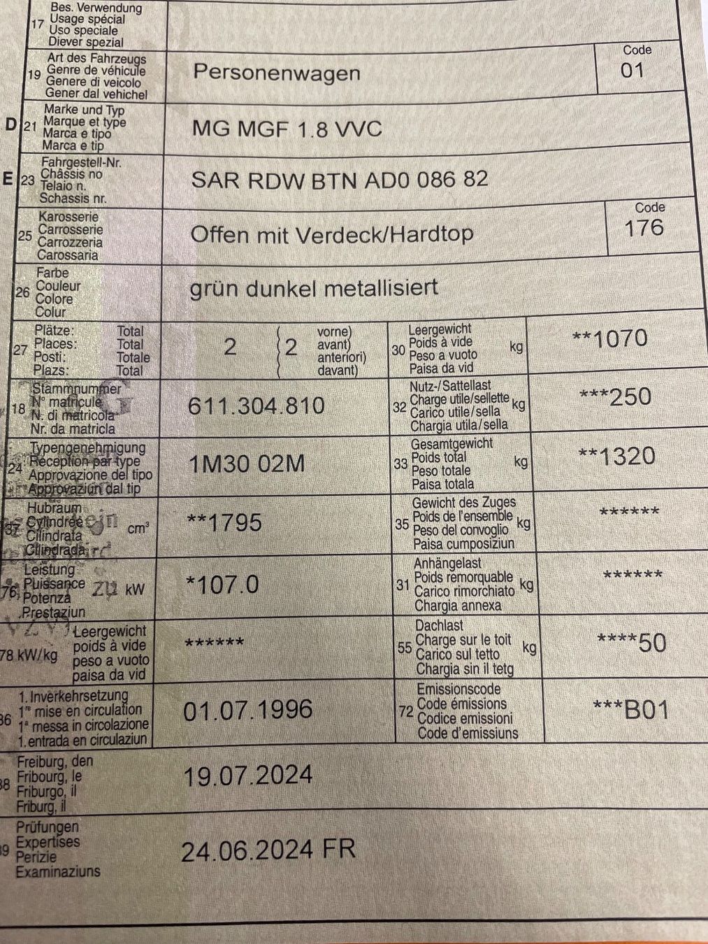 MG Autos: MG MGF 1.8 VVC – Gebraucht aus St. Ursen von michelle027 8