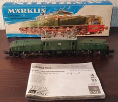 MÄRKLIN: SBB KROKODIL 3015 GRÜN  ESU-DIGITAL NEUWERTIG OVP