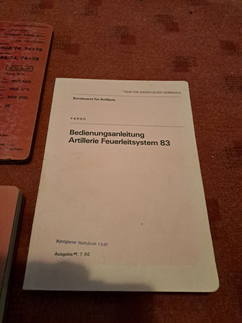 Libri: 5 Artillerie Reglemente – Usato da St.Gallen venduto da Infanteriewerk 3