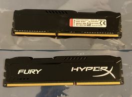 HyperX Fury DDR3, 8GB (2x4GB) RAM