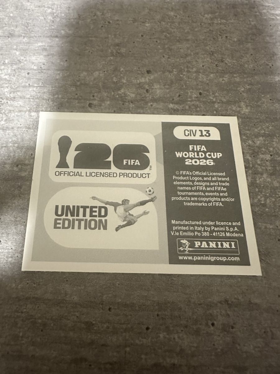 Panini Carte collezionabili: CIV 13 , FIFA WORLD CUP 2026 PANINI  – Nuovo (secondo la descrizione) da Frauenfeld venduto da 1PegPeg1 1