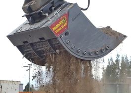Hydraulische Siebschaufel für Bagger