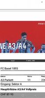 2x Tickets Basel-Juventus Turin  Haupttribüne Sektor A3