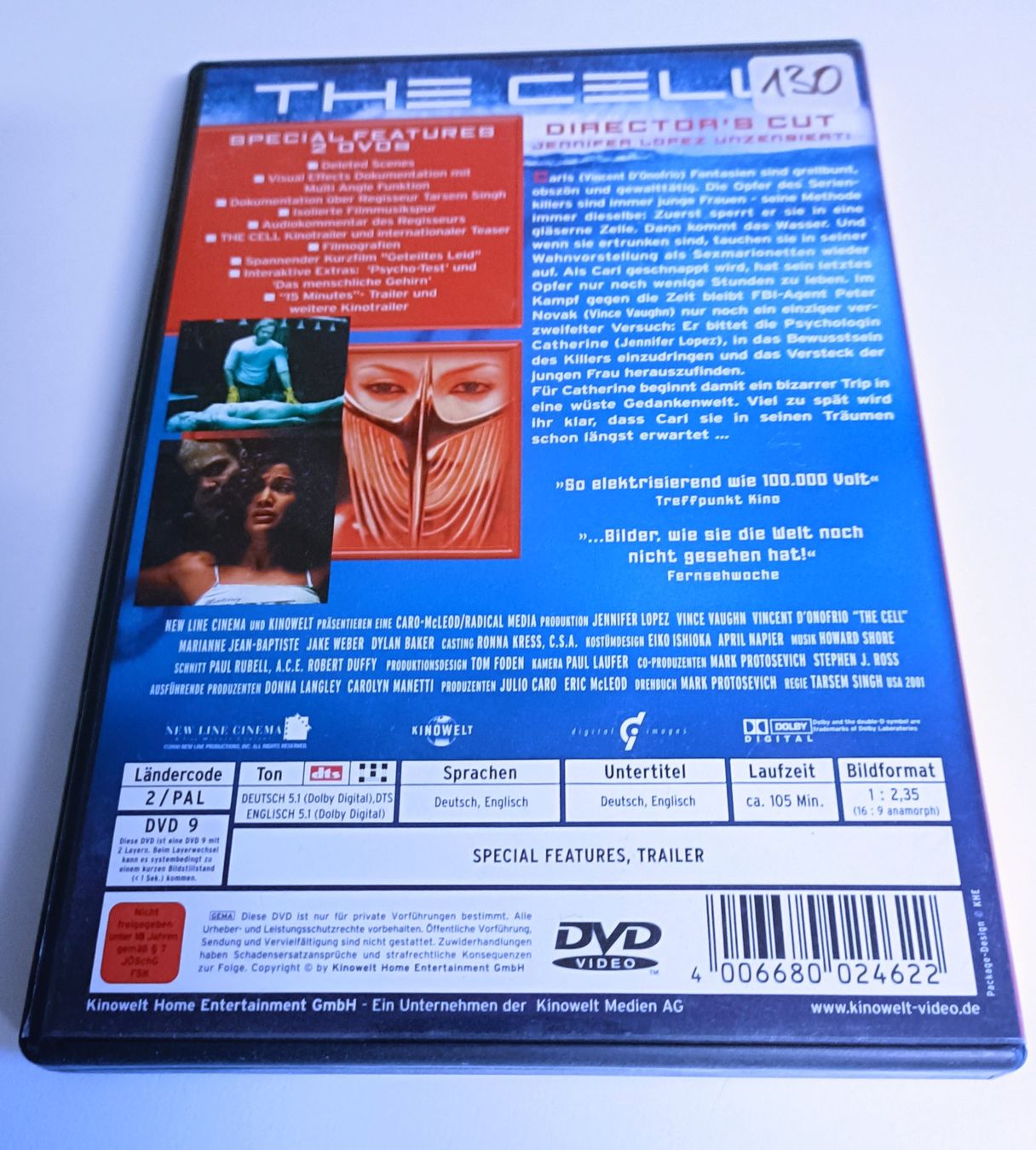Tutti i DVDs: The Cell – Usato da Köniz venduto da Movieportal007 1