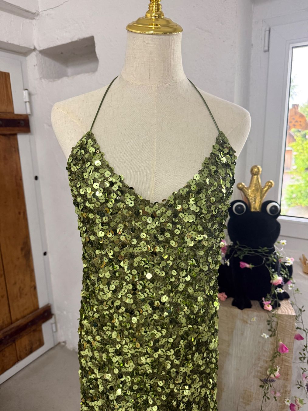 Zara Vestiti: Langes, elegantes Paillettenkleid -  Gr. M – Nuovo e nell'imballaggio originale da Lutzenberg venduto da Schatzkiste88 1