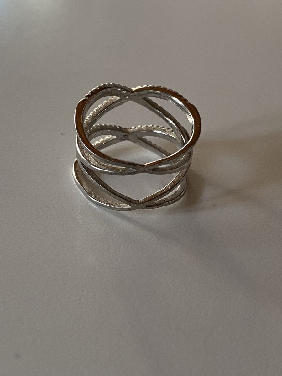 Anelli: Fingerring versilbert mit Zirkonia neu – Nuovo (secondo la descrizione) da Brugg AG venduto da Honeybee6 2