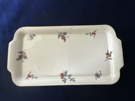Butterblättchen Langenthal Suisse 24cm floral Porzellan 1947