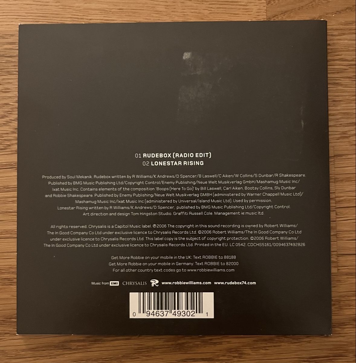 CDs: Single CD: Robbie Williams - Rudebox – Gebraucht aus Sursee von abcdxyz 1