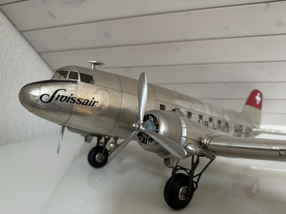 Flugzeug Modell Swissair DC-3 2