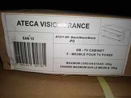 ATECA Vision TV-Möbel, schwarz, neuwertig, AT317-DP Top!