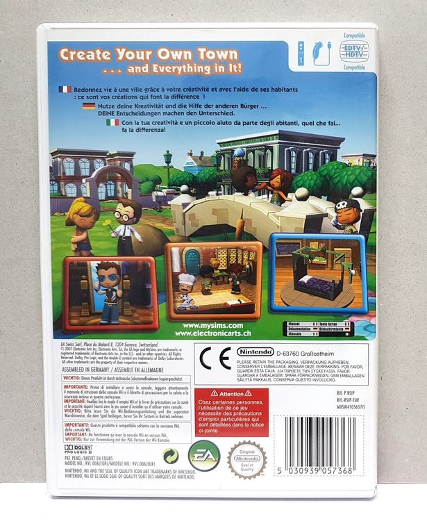 MY Sims Erstelle deine eigene Stadt Wii Kaufen auf Ricardo