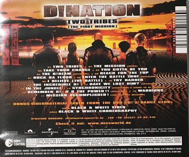 CD: D!Nation - Two Tribes (The First Mission) – Usato da Grüningen venduto da azulgris 1