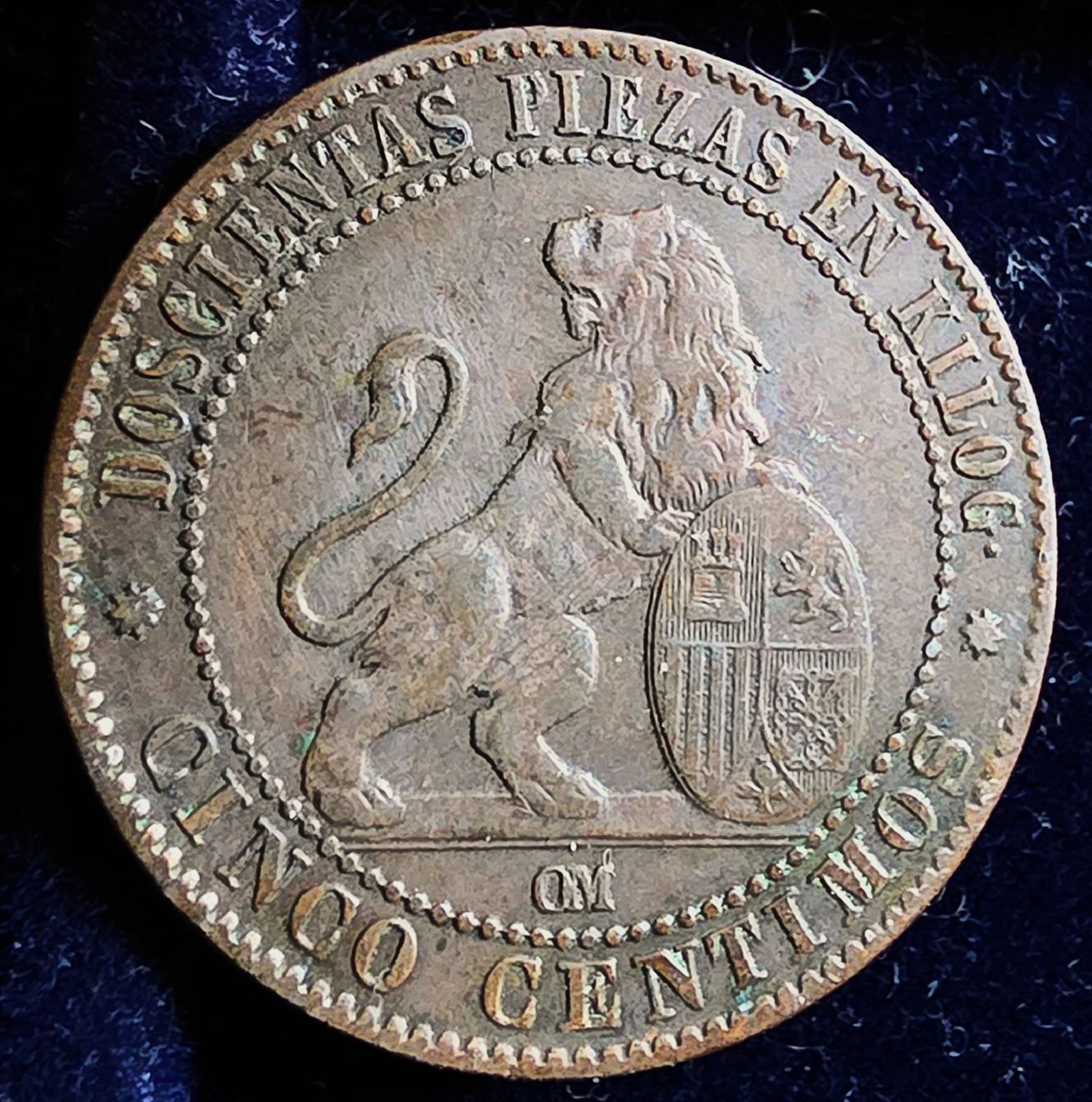 Tutti le monete: SPANIEN 5 CENTIMOS 1870 – Usato da winterthur venduto da CoinPassion