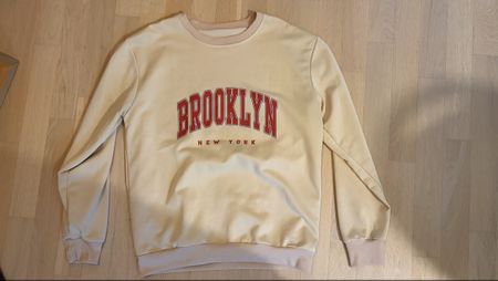 Pullover Brooklyn New York hellbeige Grösse M