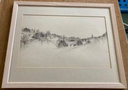 Zeichnung / Tusche  von Willi Fust 1968       (ID 5411)