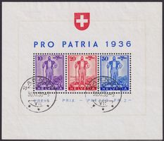 1936, W8 mit Stempel von SARNEN (OW): 30.NOV.36: Kat: 300.-