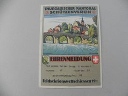 Bischofszell Künstler Karte E.E.Schlatter TG Schützenfest