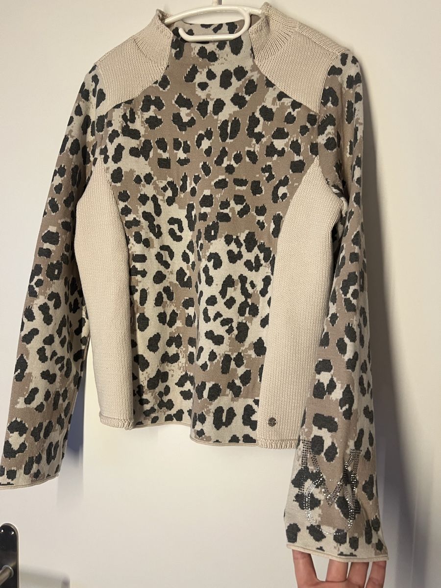Monari Maglioni & Felpe: Monari Pullover mit Leo Muster, Gr. 38, Top Zustand! – Usato da Langenthal venduto da Alperose_5