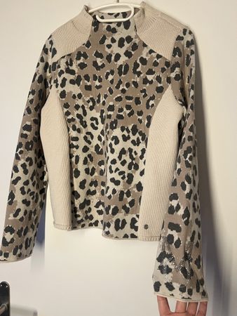 Monari Pullover mit Leo Muster, Gr. 38, Top Zustand!