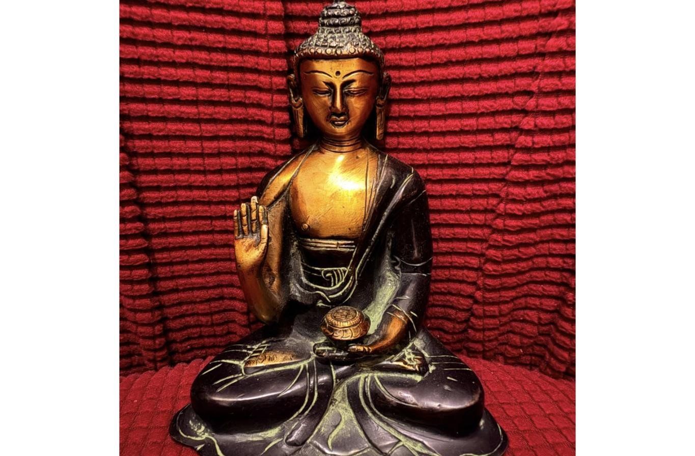 Sculptures & Statues: Statue Bouddha bronze, geste de protection / Buddha Bronze – Neuf (Voir description) à Sion par Shop_Nadiejda