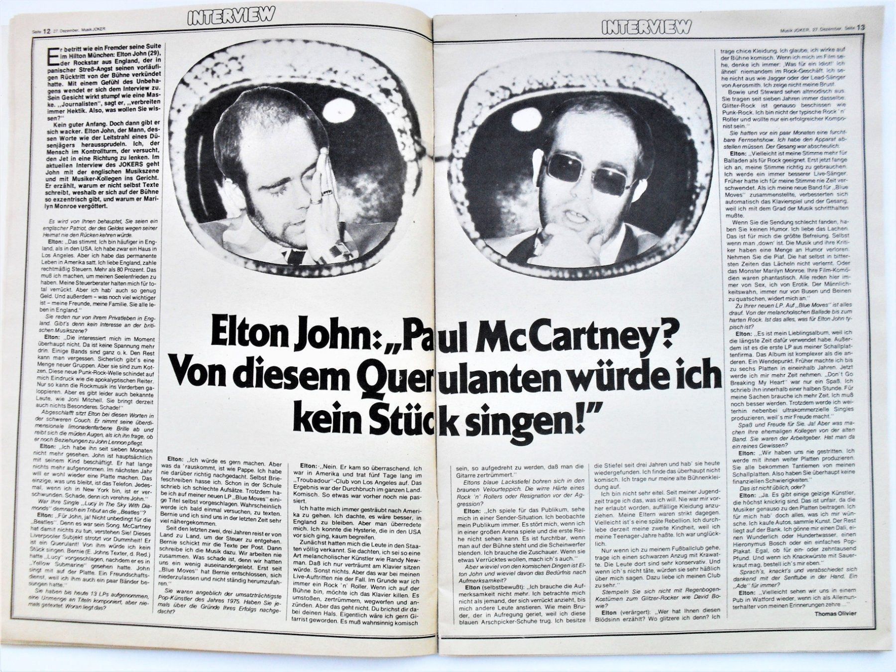 Zeitschriften & Magazine: MUSIK JOKER HEFT 1977 – Gebraucht aus Zürich von erfreut01 4