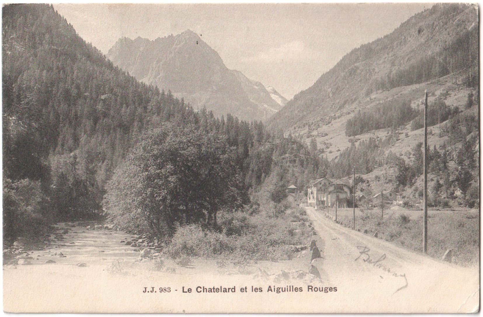 Cartoline postali: LE CHÂTELARD: Hotel à la route au village 1903 – Usato da Engelburg venduto da Swisscards 1
