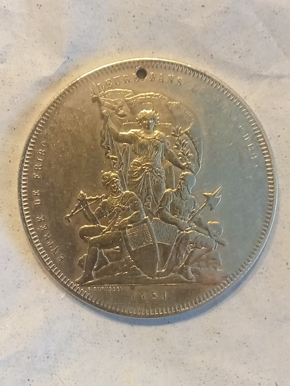 Alle Münzen: 5 Franken 1881 Silber – Gebraucht aus Alpnach Dorf von ake-7x7v 1