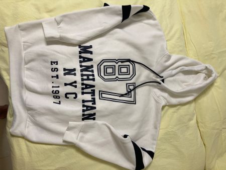 Pullover Manhattan NYC Est. 1987 Weiss Grösse S Top Zusta...