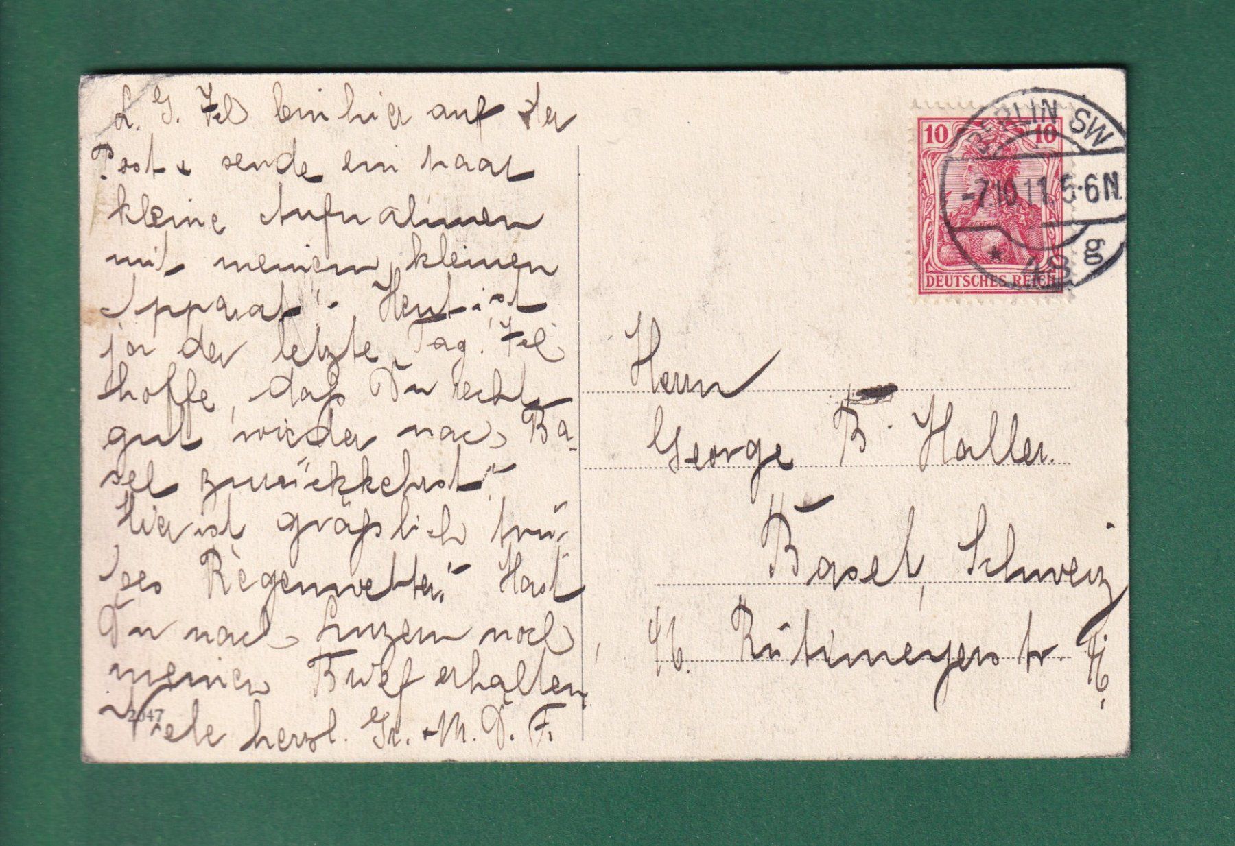 Cartoline postali: BERLIN - Lützowplatz - Maassenstrasse - 1911 – Usato da Pully venduto da nicecards-shop 1