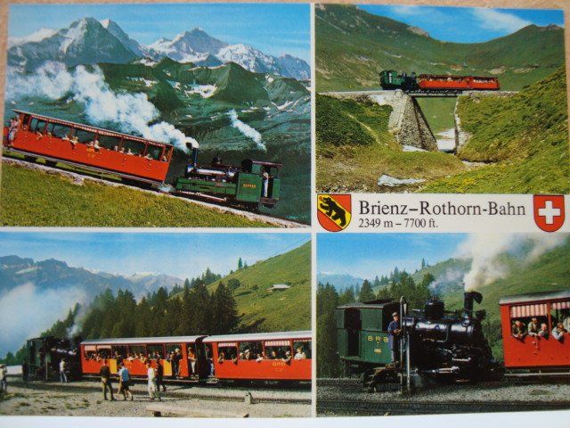 Ansichtskarten: Verschiedene Bilder der Brienzer Rothorn Bahn – Neu und originalverpackt aus Thun von Abigboss