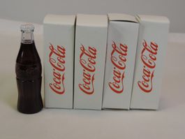 4 Stück Coca-Cola Feuerzeuge, Vintage Benzin Feuerzeuge