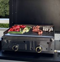 Plancha gaz inox Junex