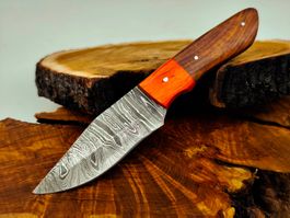 Geprüft! 1A Knife Faltenstahl DAMASCUS Damast Jagd Messer