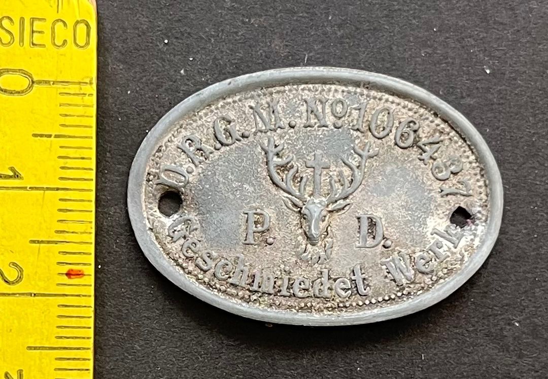 Placchette & Badge: Hirschkopf, P. D. Plakette, Emblem Kaffeemühle – Usato da Ostermundigen venduto da DaxKarten-75