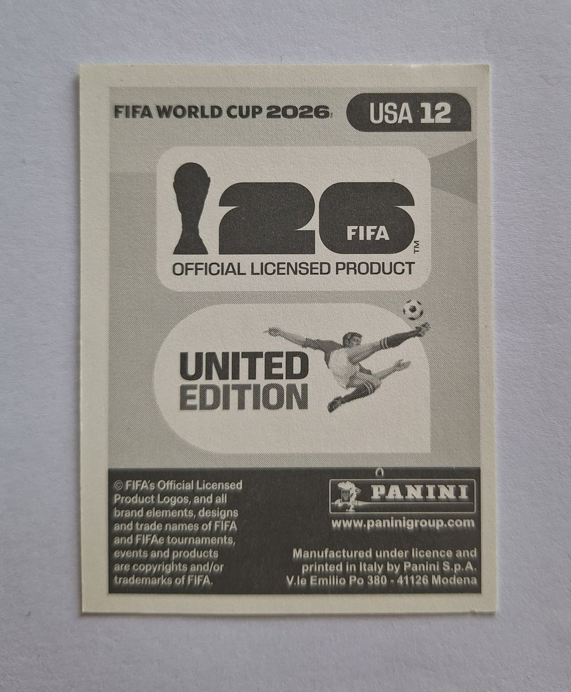 Panini Carte collezionabili: Panini Timothy Weah USA 12 – Nuovo (secondo la descrizione) da Romanens venduto da Crocette 1