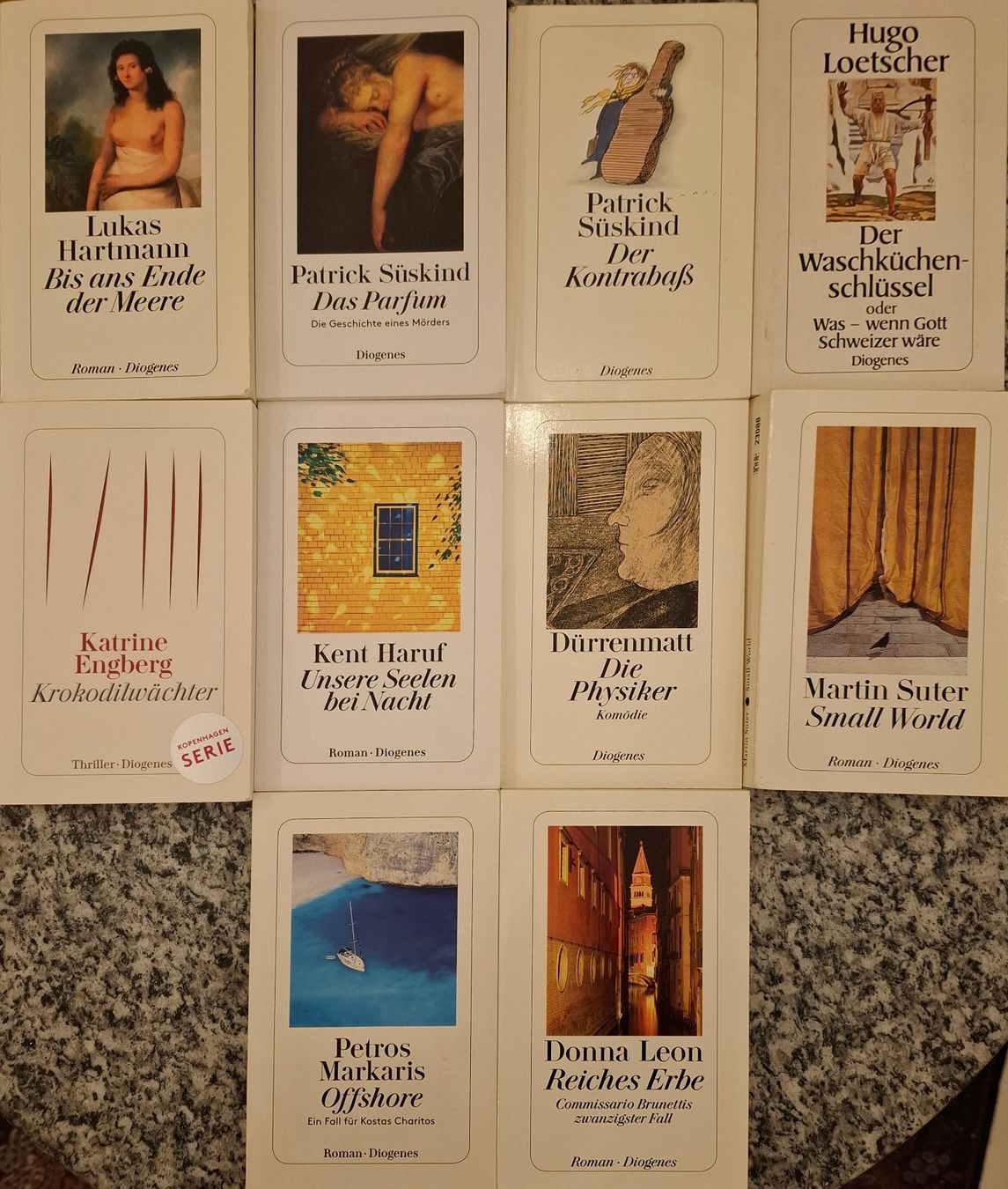Libri: Div. Diogenes Taschenbücher 10 Stk. – Usato da Winterthur venduto da rahelmedeaL