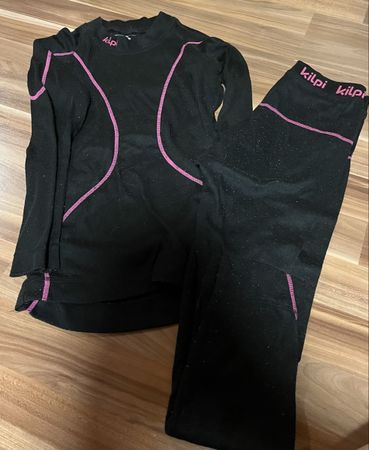 Kilpi Funktionsunterwäsche Set 134/140 schwarz-rosa