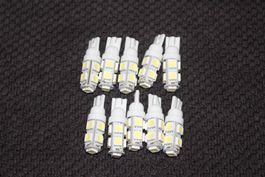 10stk T10 LED 9 SMD Standlicht Innen