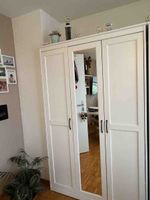 Ikea Kleiderschrank Songesand weiss neuwertig