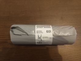 Gebührenkehrichtsack Stadt Baden 60 Liter