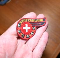 VINTAGE Badge SWITZERLAND - ST. GALLER STICKEREI m. schweif