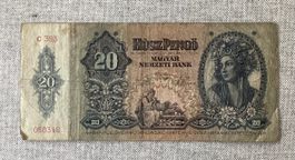 Banknote Ungarn 1941 20 Pengö