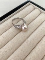 10 mm Top Qualität Süsswasserperlen Ring