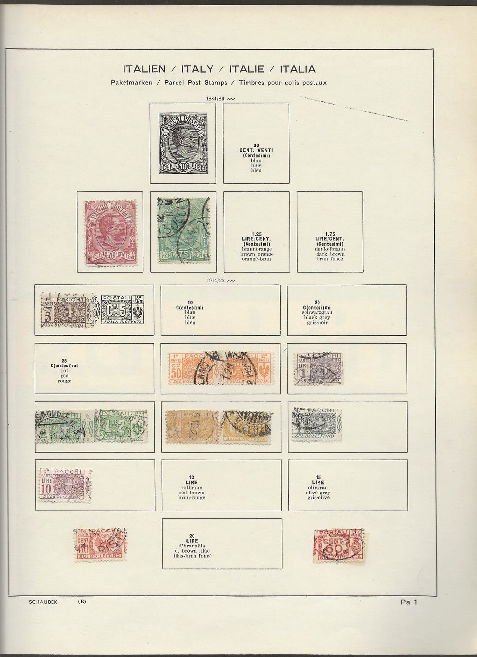 Alle Briefmarken: Marken Italien Campione – Gebraucht aus Au ZH von xelagreb01 1