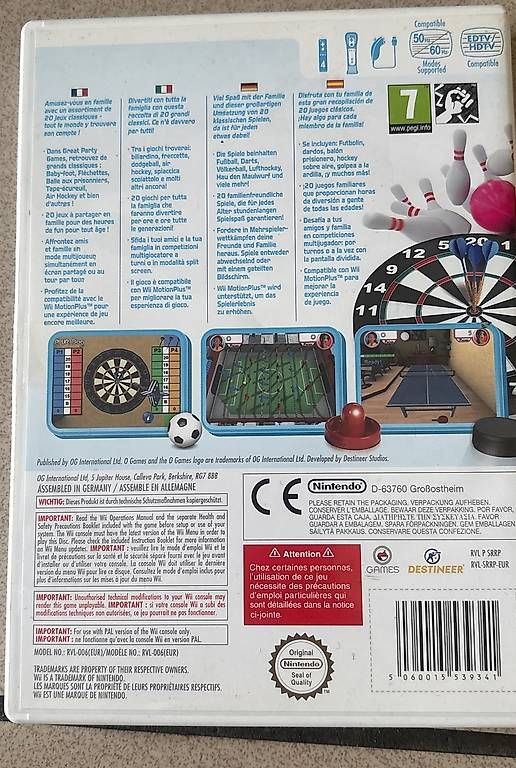 Nintendo Spiele: Wii Great Party Games – Gebraucht aus Figino von 1024sells 1