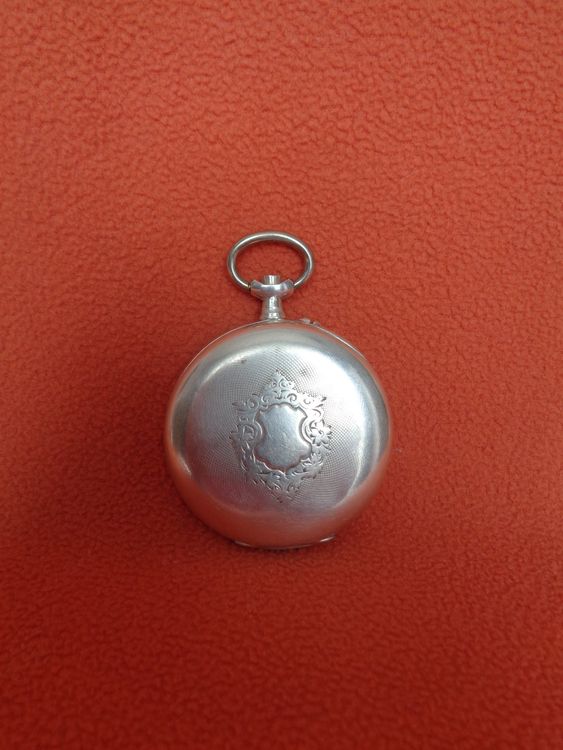 Boîtier De Montre De Poche Militaire Allemand Vintage TC DRGM - Argenté - À Restaurer (verre Fissuré)